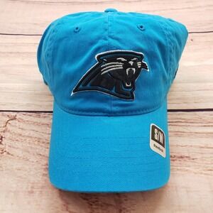 NEW Carolina Panthers Hat Cap Men S/M Fitted Blue Black Football Reebok Adult A1